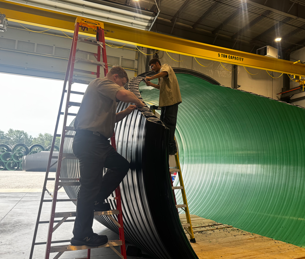 kustomflo large hdpe pipe